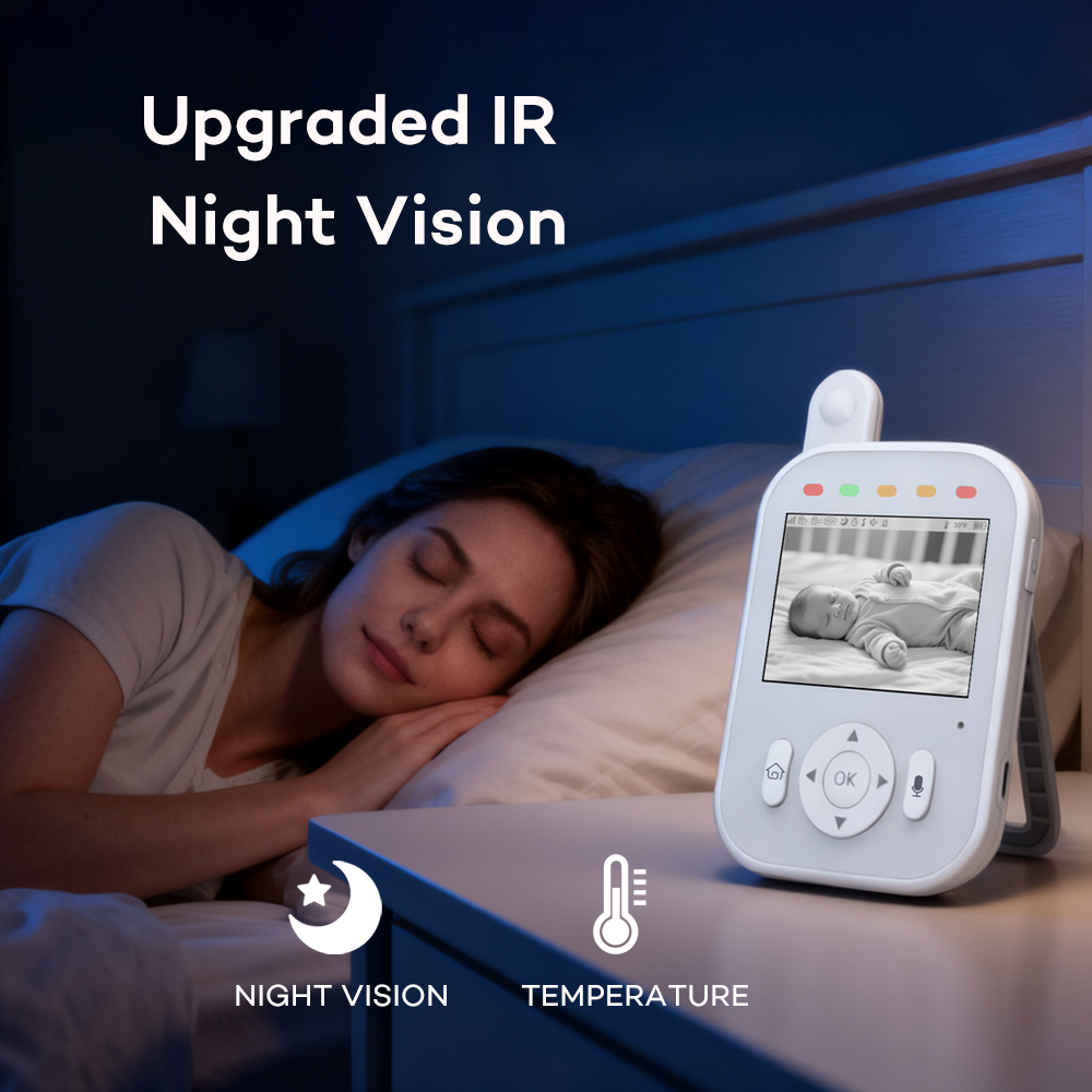Baby Monitor Wireless Indoor 2 - Audio Detect Music review and price