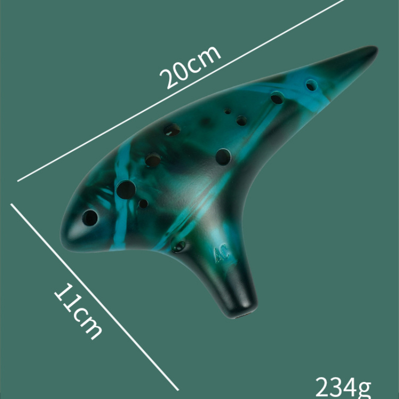 Ceramic Ocarina 12 Hole Alto C - Ocarina Ceramic review and price